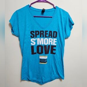 Anvil Blue Short Sleeve Tee Spread Shore Love‎